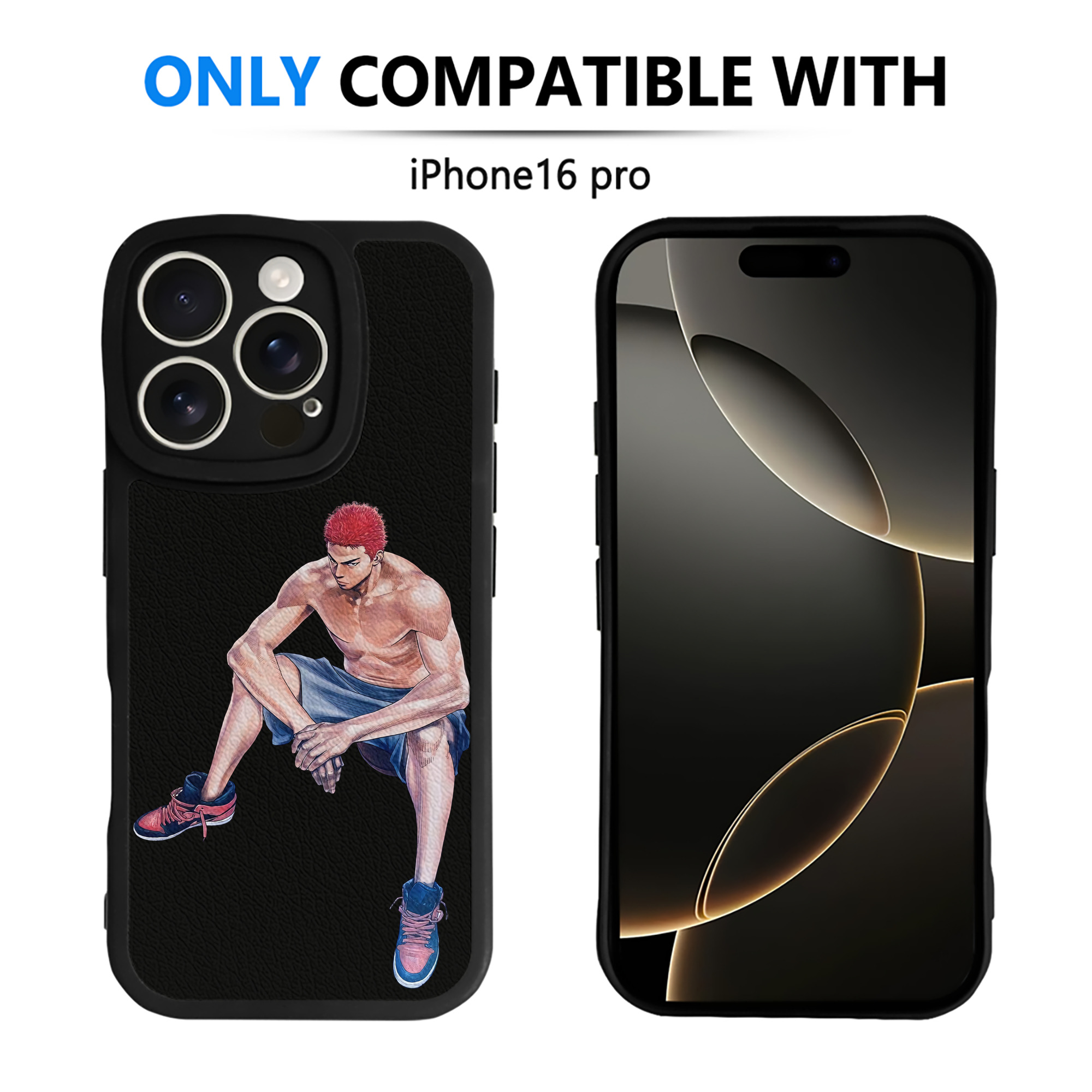 （画像用） SLAM DUNK／スラムダンク 【iPhone 16シリーズ対応】シリコンスマホケース（レザー調） 材質：シリコン